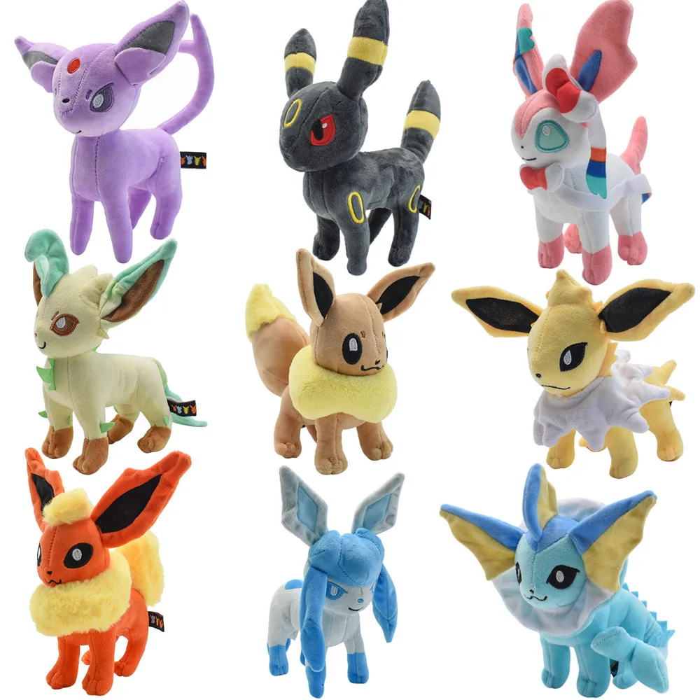 

POKEMON Pikachu Peluche Eevee Umbreon Sylveon Leafeon Espeon Glaceon плюшевая игрушка аниме вещи коллекция кукол Kawaii подарок для ребенка