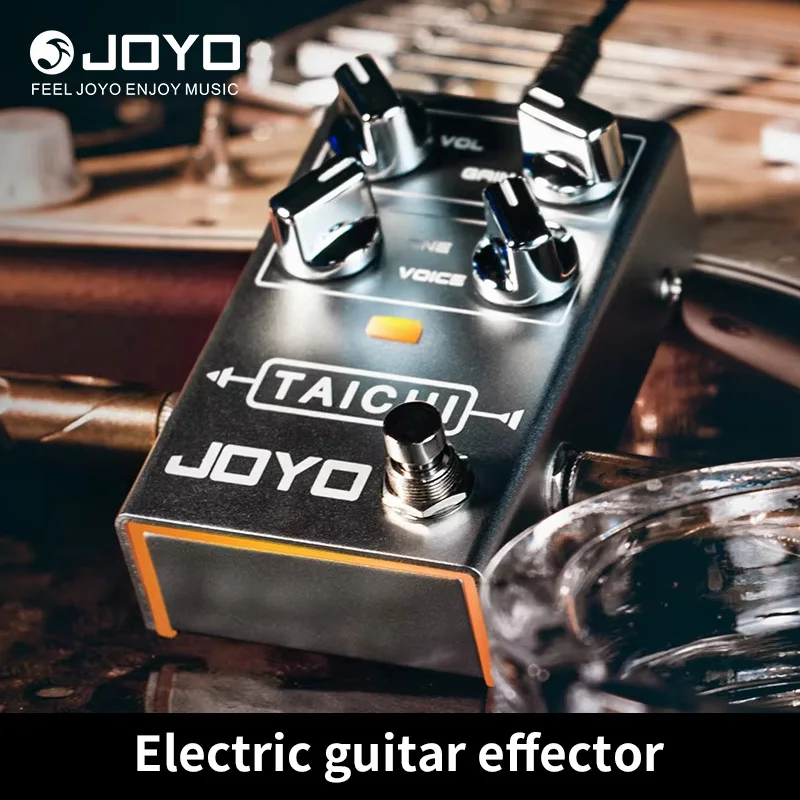 JOYO R-02 TAICHI Low-Gain Overload Guitar Effects Pedal, Unique VOICE Knob with EQ Band Function, Classic Tones