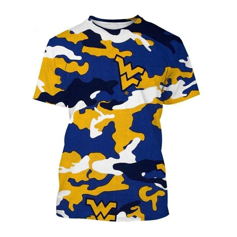 New Camouflage 3D Printed T Shirt For Men Outdoor Camping Casual Short Sleeve Camo Sports Gym Fitness Soldiers T-shirt Clothing