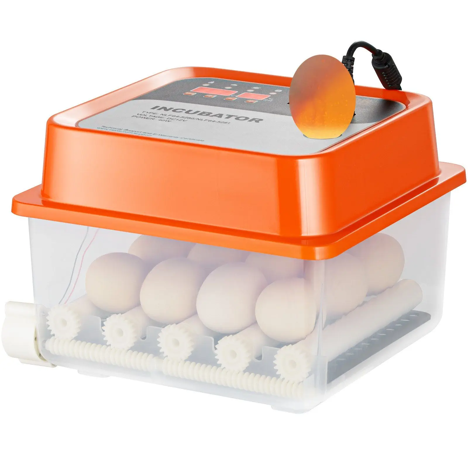 NEW Egg Incubator, Incubators for Hatching Eggs, Automatic Egg Turner with with Temperature and Humidity Control, 12 Eggs Poul