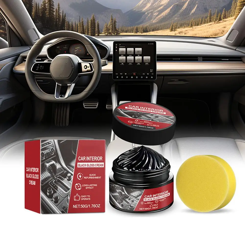 سيارة البلاستيك المرمم السيارات الداخلية الجلود تنظيف طلاء وكيل العودة إلى الأسود لمعان الشمع إصلاح السيارات تجديد اكسسوارات السيارات