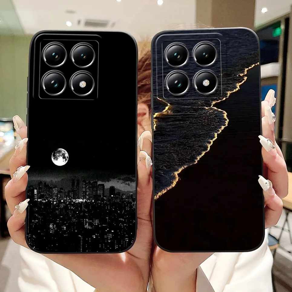 Fashion Painting Back Cover For Xiaomi Mi 14t Pro Phone Coques Marble Avocado Moon Night Gothic Soft Back Covers Xiaomi 14tPro