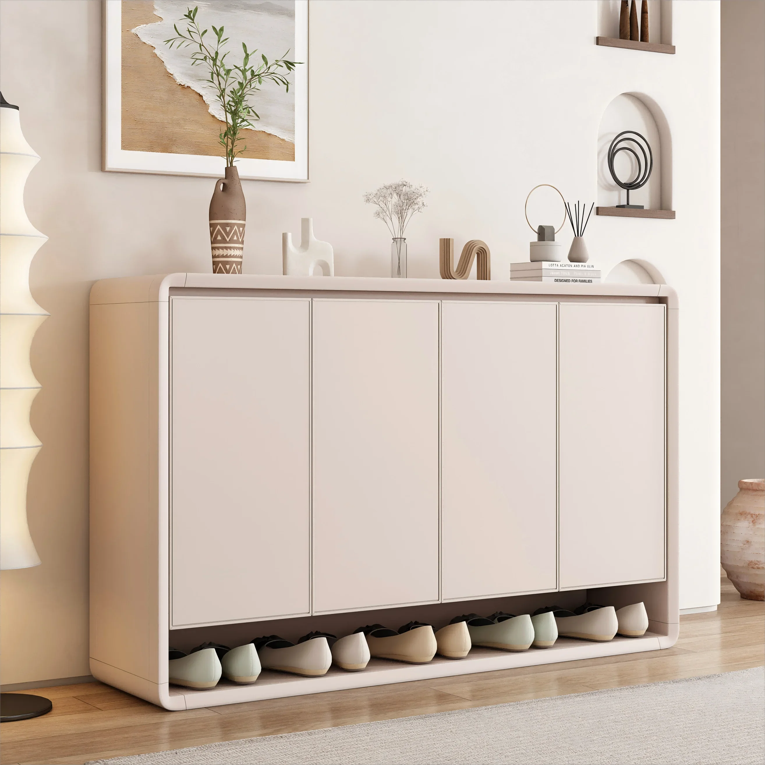 

Modern Minimalist Luxury Shoe Cabinet Organizer Storage White Nordic Designer Shoe Cabinet High Quality Szafka Na Buty Furniture