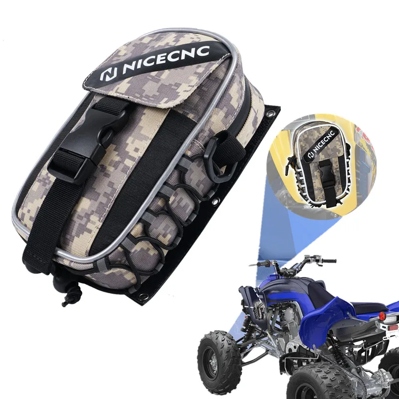 

NICECNC ATV Fender Bag for Yamaha Raptor 700 2013-2023 700R SE 2014-2020 Camouflage Tool Storage Pack Vintage Men Shoulder Bag