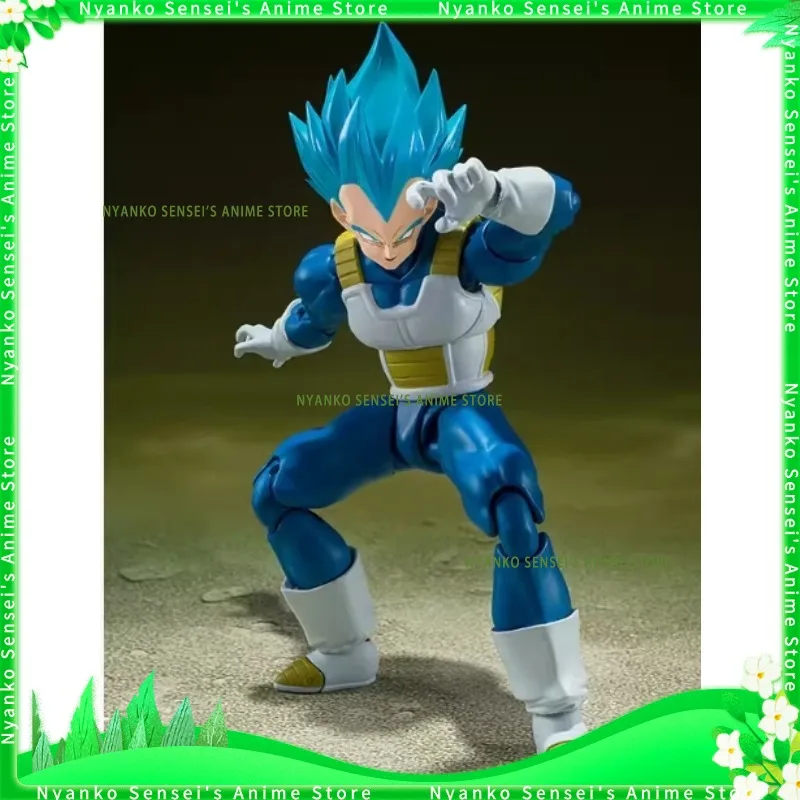 

In Stock BANDAI Dragon Ball Vegeta Blue Hair SHF Super Saiyan God SSJ S.H.Figuarts Action Figure Models Anime Collection