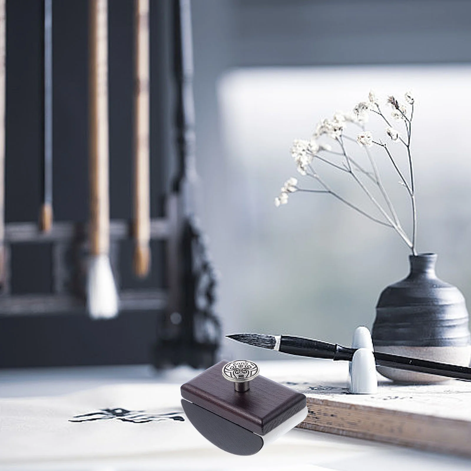 Pluma estilográfica de madera para caligrafía, Blotter de tinta de escritorio, herramienta de secado rápido, accesorios de escritura de estilo Vintage