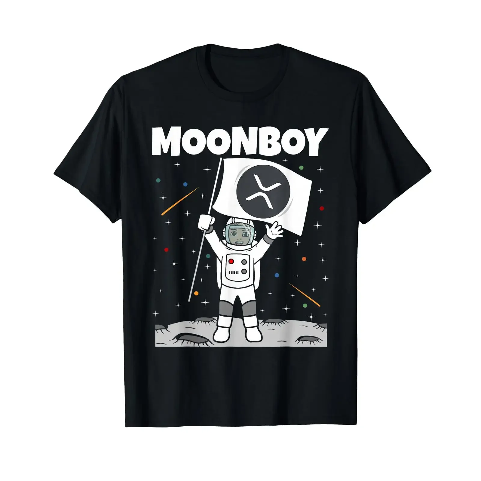 Sponsored Ad Moonboy XRP Moon Funny Crypto Altcoin T Shirt black vintage Washed Top For Everyday Wear designer clothes Soft