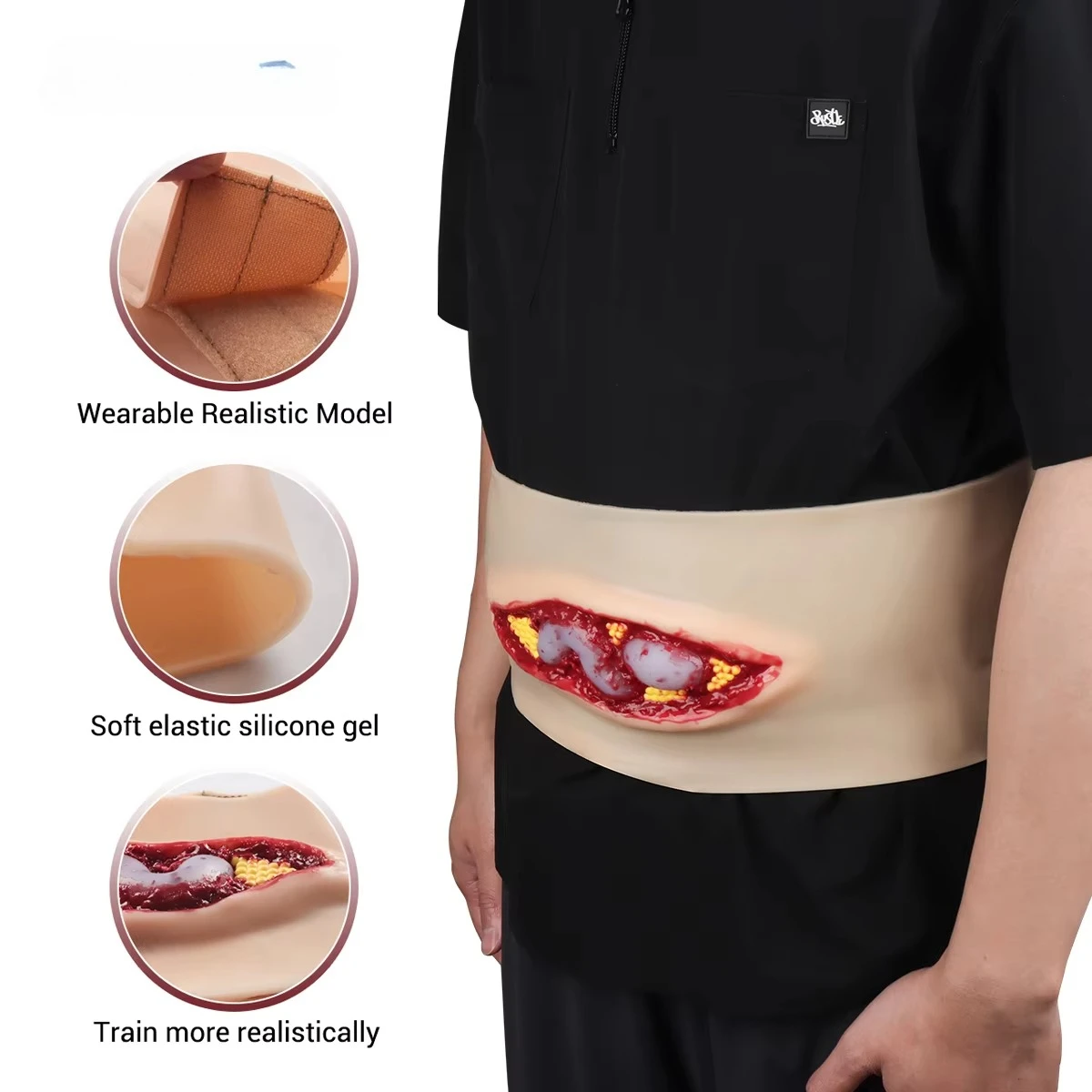 Advanced Abdominal Wound Simulation Mannequin, Medical School Practical Training Tool