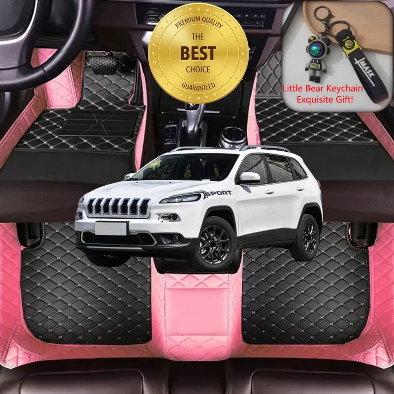 Customized Fit for Jeep Cherokee KJ/KK/KL/STLA Car Floor Mats Car Accessories Luxury Auto Carpet Mats Left/Right-hand Drive