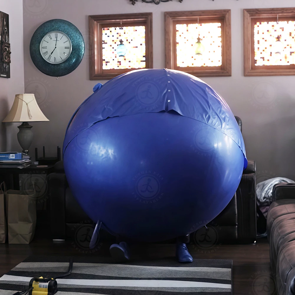 New Design Customized Inflatable Double Layer Pvc Suit Inflatable Ball Game Suit Blueberry Suit for Events