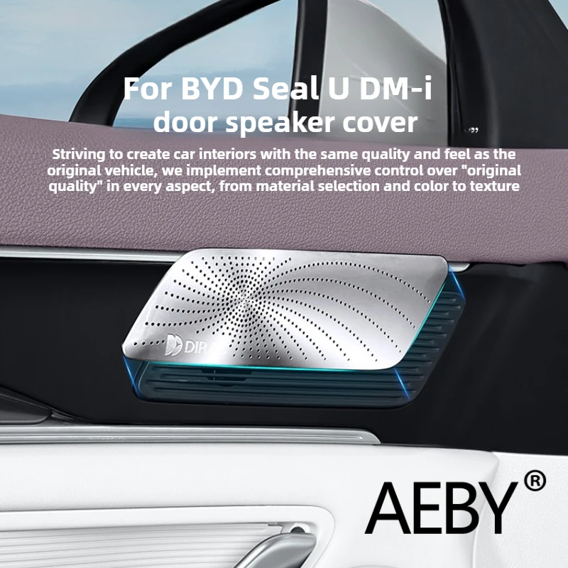 

AEBY For BYD Seal U DM-i 2020-2025 Car Door Speaker Cover, Protective Grille Replacement Custom Fit Auto Interior Accessories