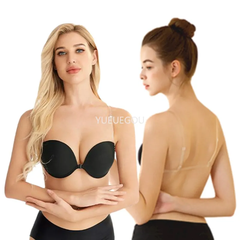 Neviditelná podprsenka Ultimate s odhalenými zády a vícecestným push-upem, transparentními ramínky a odhaleným zády, vhodná pro svatební šaty - náhled 3