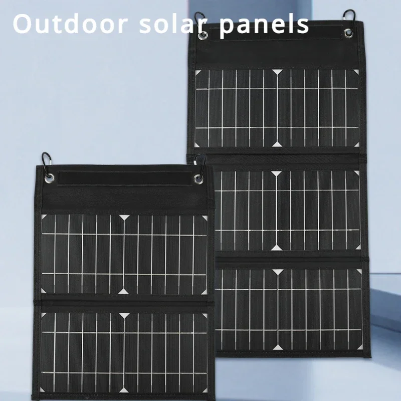 Outdoor Solar Panel 15W-22W-32W High-power High-quality Waterproof Foldable Battery Mobile Phone Portable Travel Charger