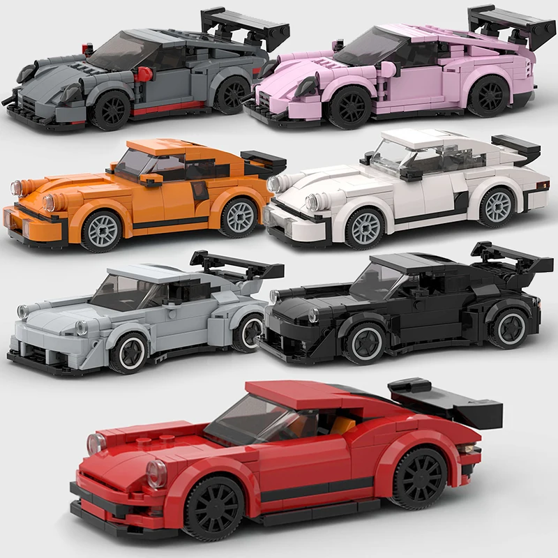 MOC Model City Racing Car Speed Champions Sports Building Blocks Bricks Sets Technique Supercar Racers Vehicles Kits Toys Gift