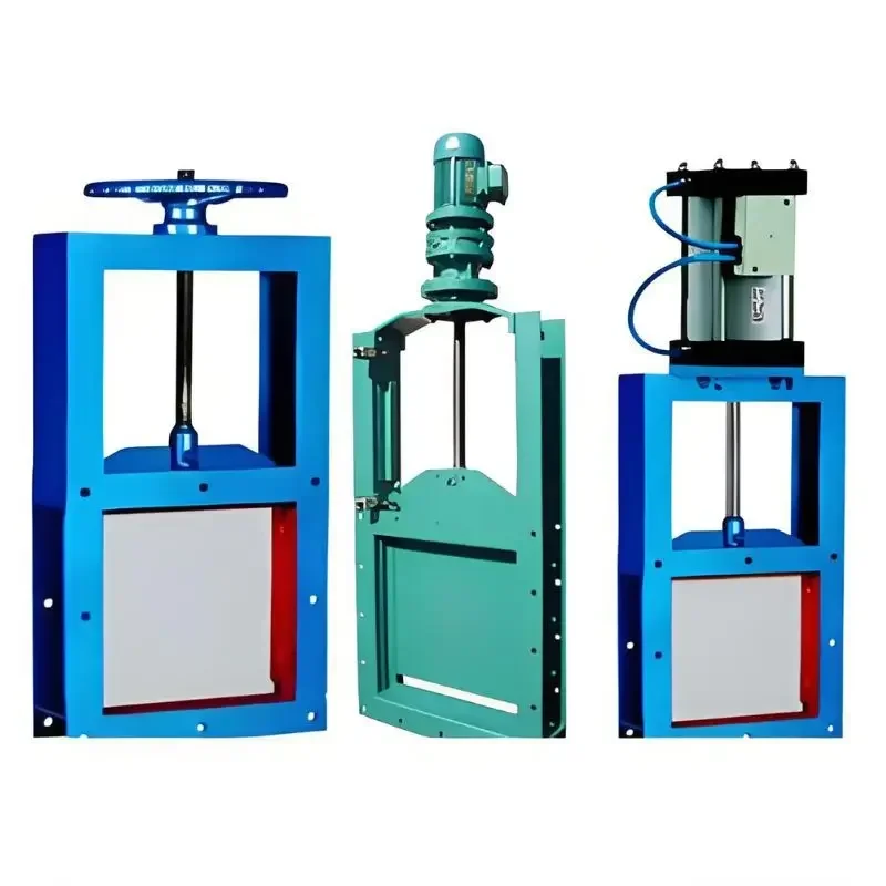 Durable Stainless Steel Slide Gate Valve Manual Pneumatic Electric for Sewage Material Flow Regulation
