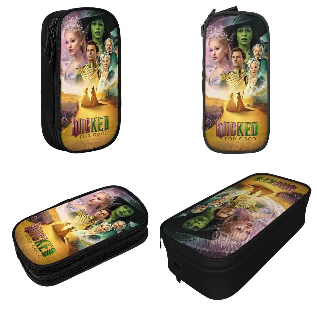 Wicked For Good 2 Musical Film Pencil Cases Lovely Pen Bags Girl Boy Large Storage Students School Zipper Pencil Pouch