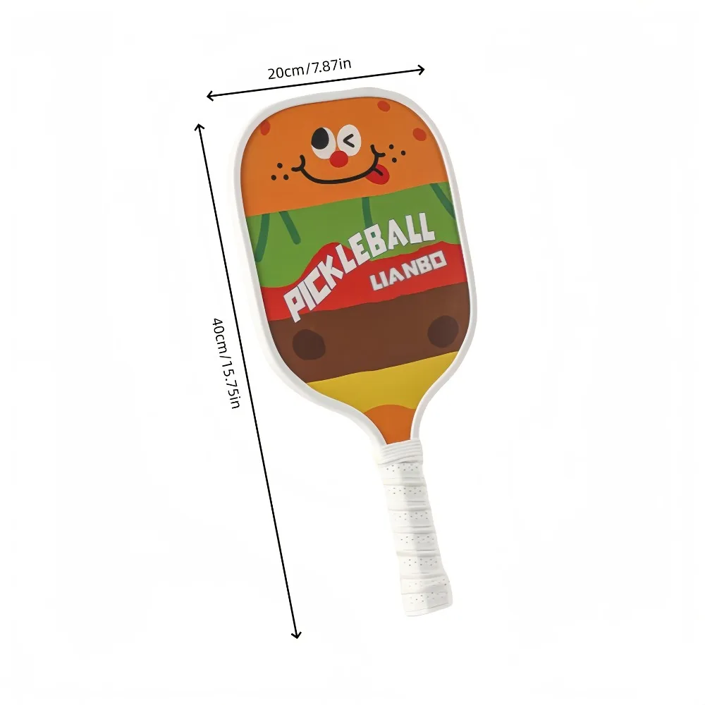 

1 шт. Легкая и прочная ракетка для пиклбола с нескользящей рукояткой для занятий спортом на открытом воздухе, семейных фитнес-тренировок, легко носить с собой