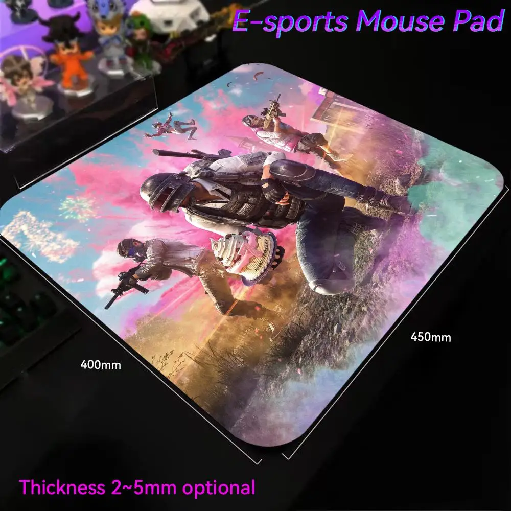 P_pubg B_battlegrounds Mouse Pad Laptop Gamer Small Mouse Pad Small Mouse Pad Wrist Protector 450x400 E-Sports Desk keyboard Acc