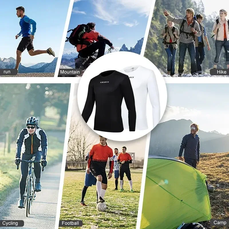 GRSRXX Winter Cycling Base Layer Long Sleeve Thermal Bike image 6