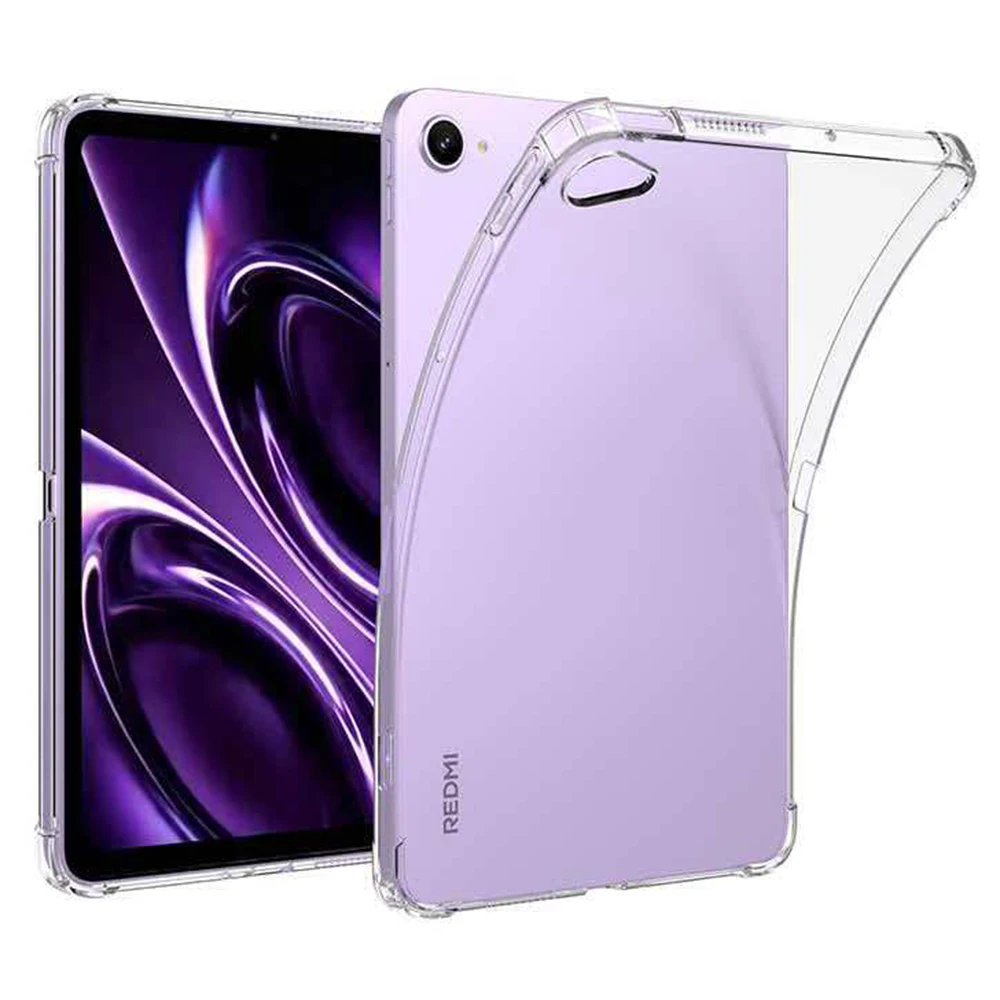 For Xiaomi Redmi K Pad 2 Case Four Corner Shockproof Clear Tablet TPU Cover - Transparent