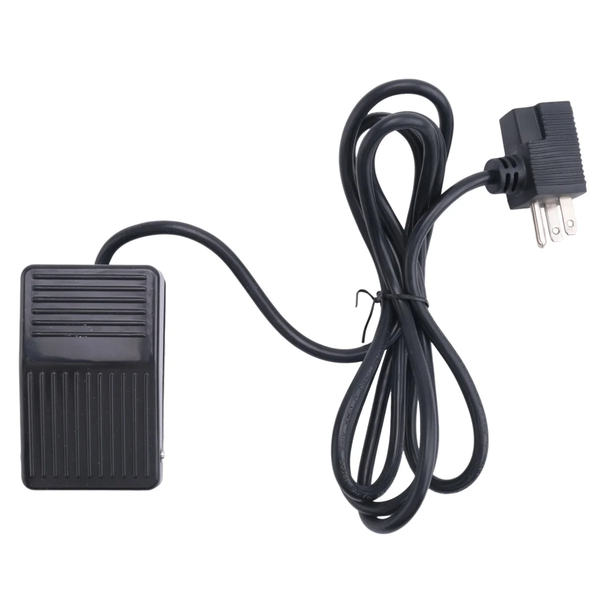 Foot Switch, Foot Pedal Switch Cable with 3-Prong Piggyback Plug, Foot Operated Pedal Controller Power Switch US Plug