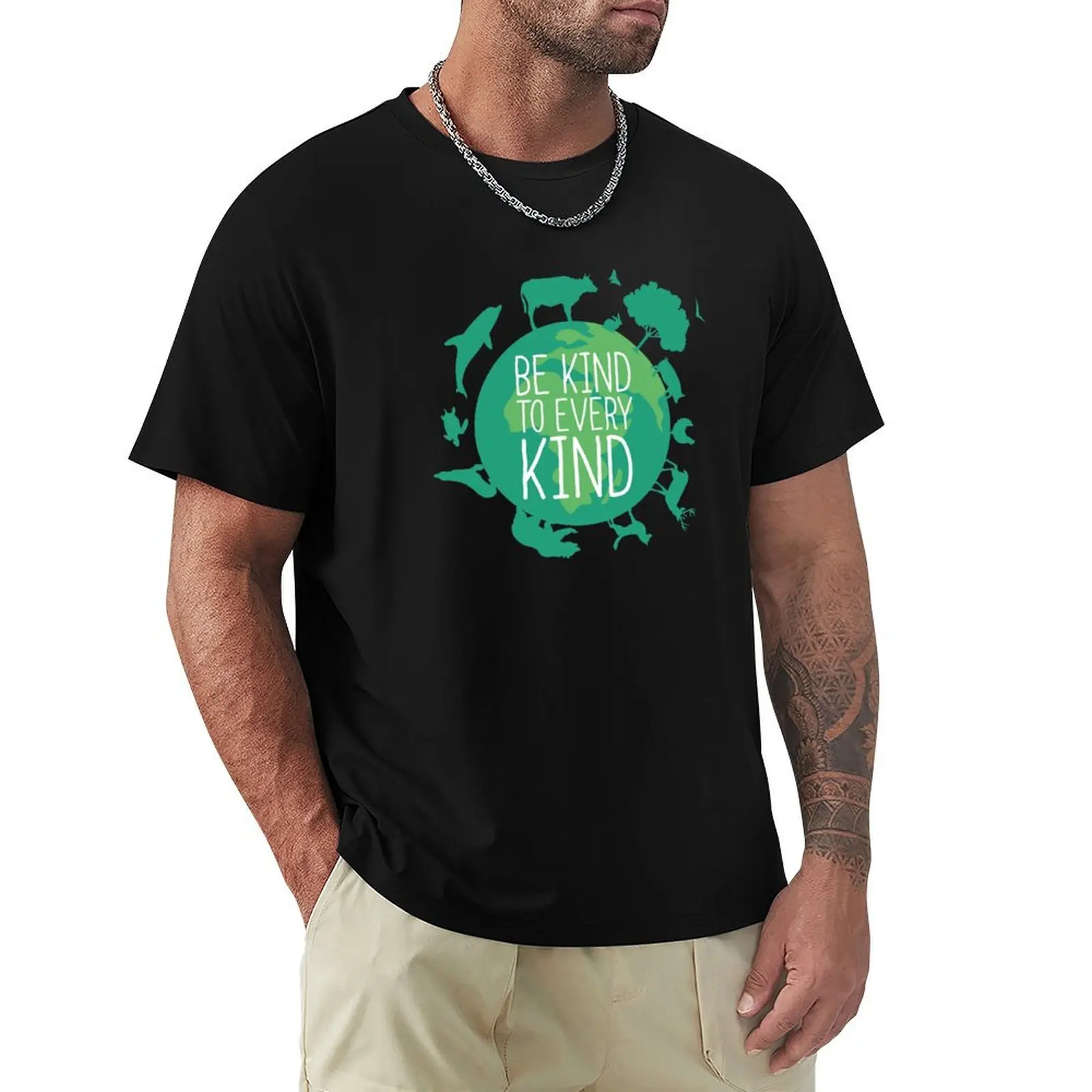 be kind to every kind, be kind to animals T-Shirt Classic Basic Casual T-Shirt