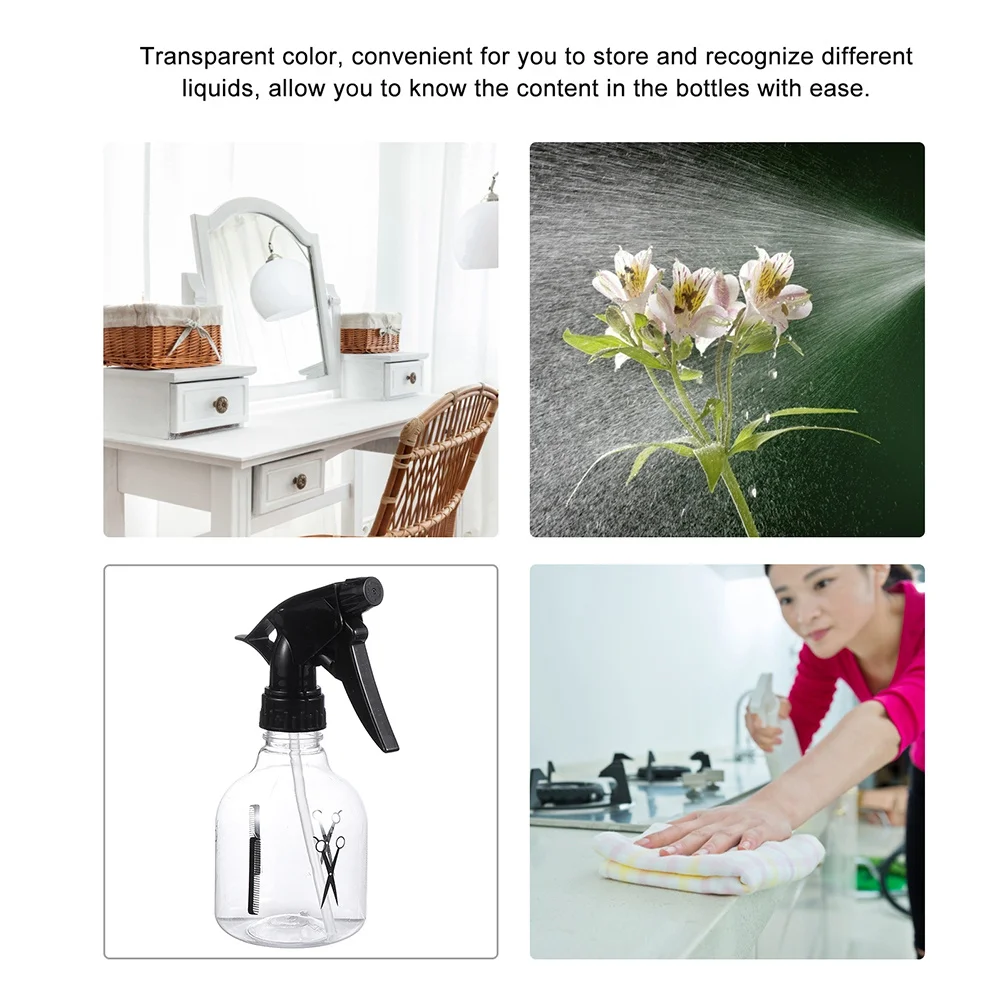 5 stücke Nachfüllbare Spray Flaschen Leere Wasser Sprayer Für Friseur Salon Verwenden Mehrzweck Kunststoff Nebel Flasche Barber Werkzeuge