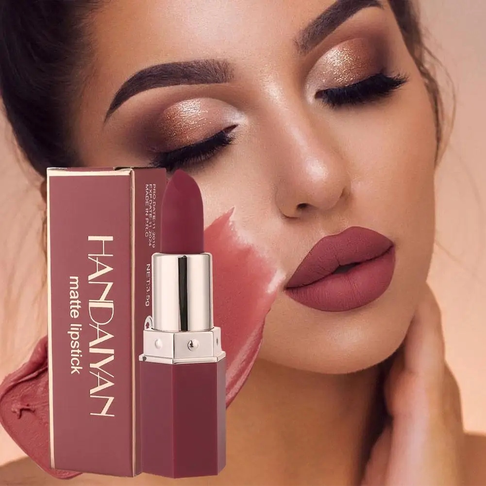 6 Colors Matte Lipstick Long Lasting Waterproof Beauty Lip Gloss Not Fade Lip Liner For Female Beauty Makeup Cosmetic