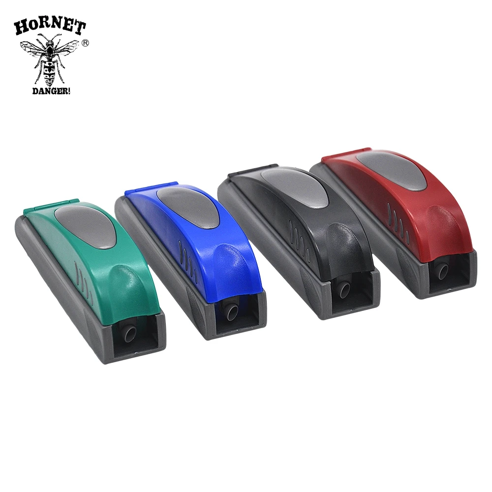 Hornet Plastic Portable Convenient Cigarrillos Rolling Machine Manual With Single Tube Roller Rolling Injector 8mm Tube Roller