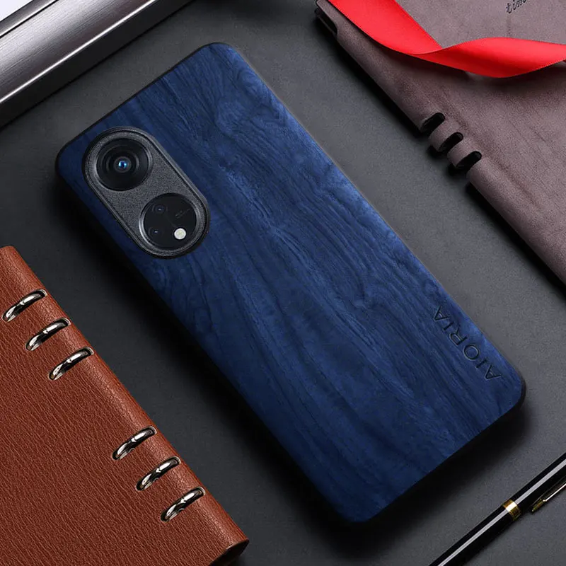 Case for OPPO Reno 8 8T 11 10 7 6 Pro Plus Lite Ace 4G 5G funda bamboo wood pattern Leather cover for oppo reno 8t 7 8 6 11 case