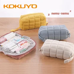 1pcs Japan Kokuyo Pillow Bag Storage Bag NEMU NEMU Cute Student Soft Comfortable Multi Functional Storage Bag Stationery