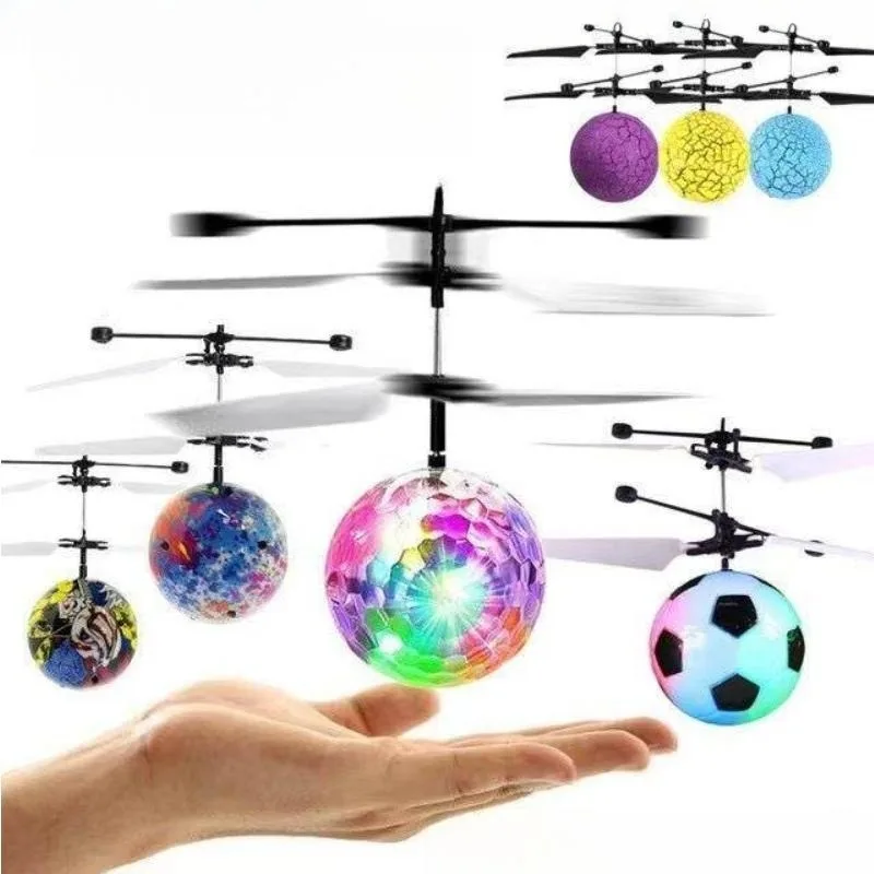 Rechargeable Induction Flight Toy with Luminous Floating Ball Remote Control Mini Drone Toy for Fun And Entertainment