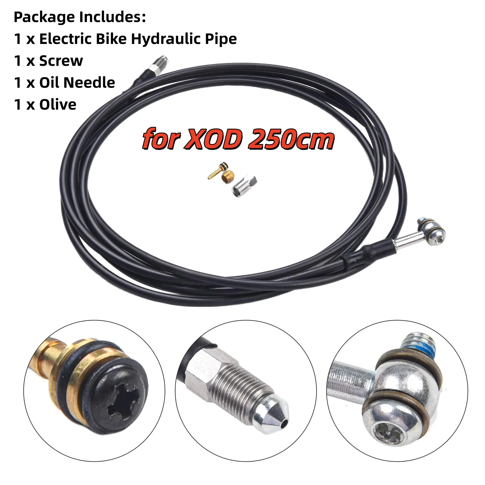 

For XOD 250cm Hydraulic Pipe Brake Hose Ebike Parts Electric Bicycle Accessories Oil Needle High Quality Hot Sale