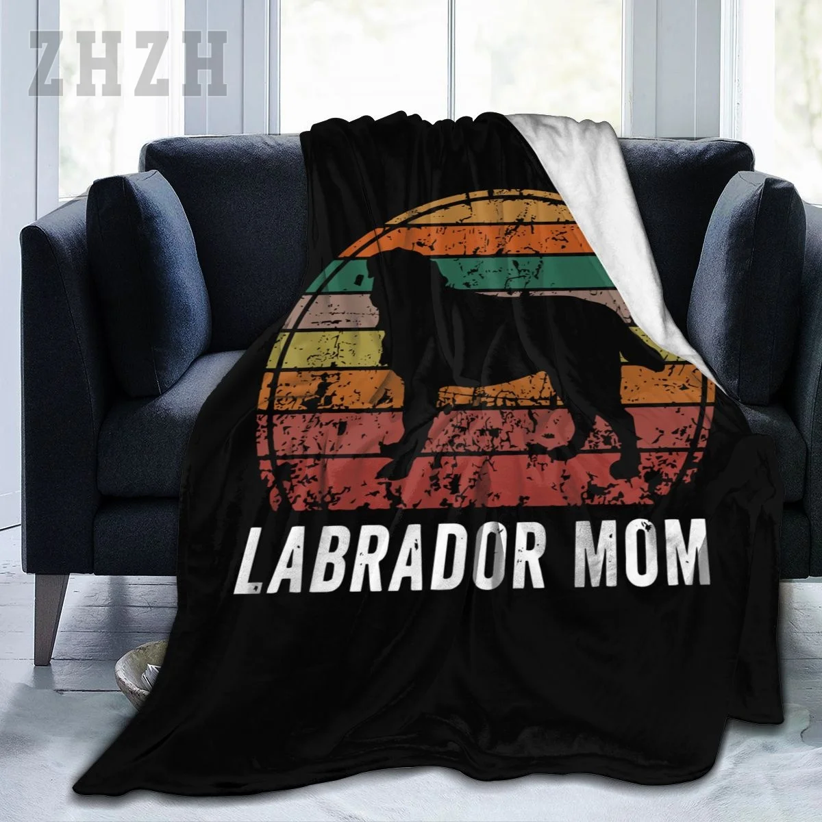 Blanket Labrador Retriever MOM Dogs LAB Flannel Multifunction Camping Sofa Cover Keep Warm