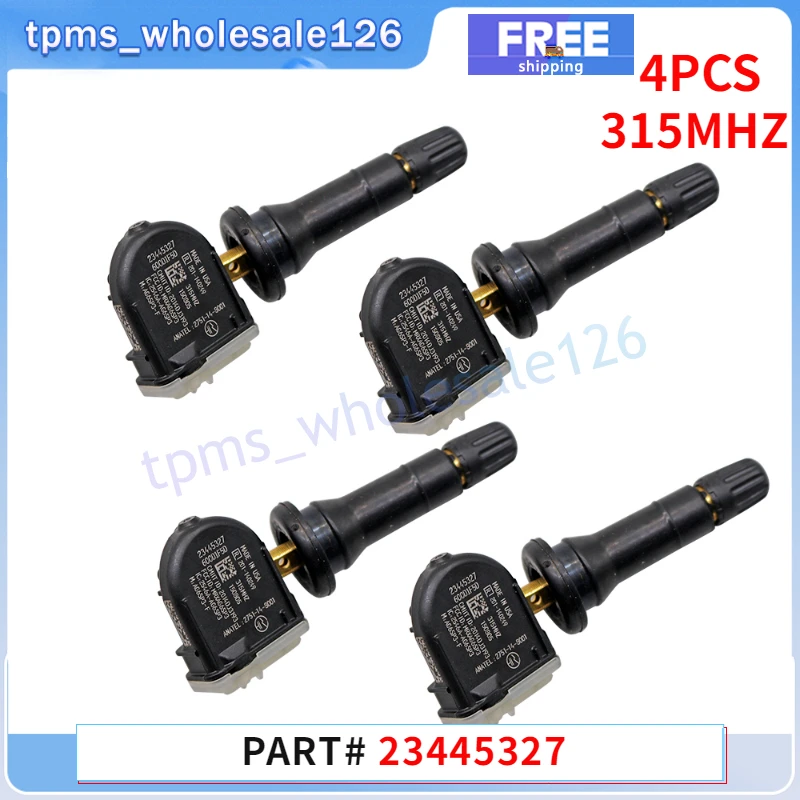 

23445327 Tire Pressure Monitor Sensor 4PCS TPMS 315MHZ For Cadillac CT6 XT6 Chevrolet Blazer Equinox Malibu GMC Yukon 13598771