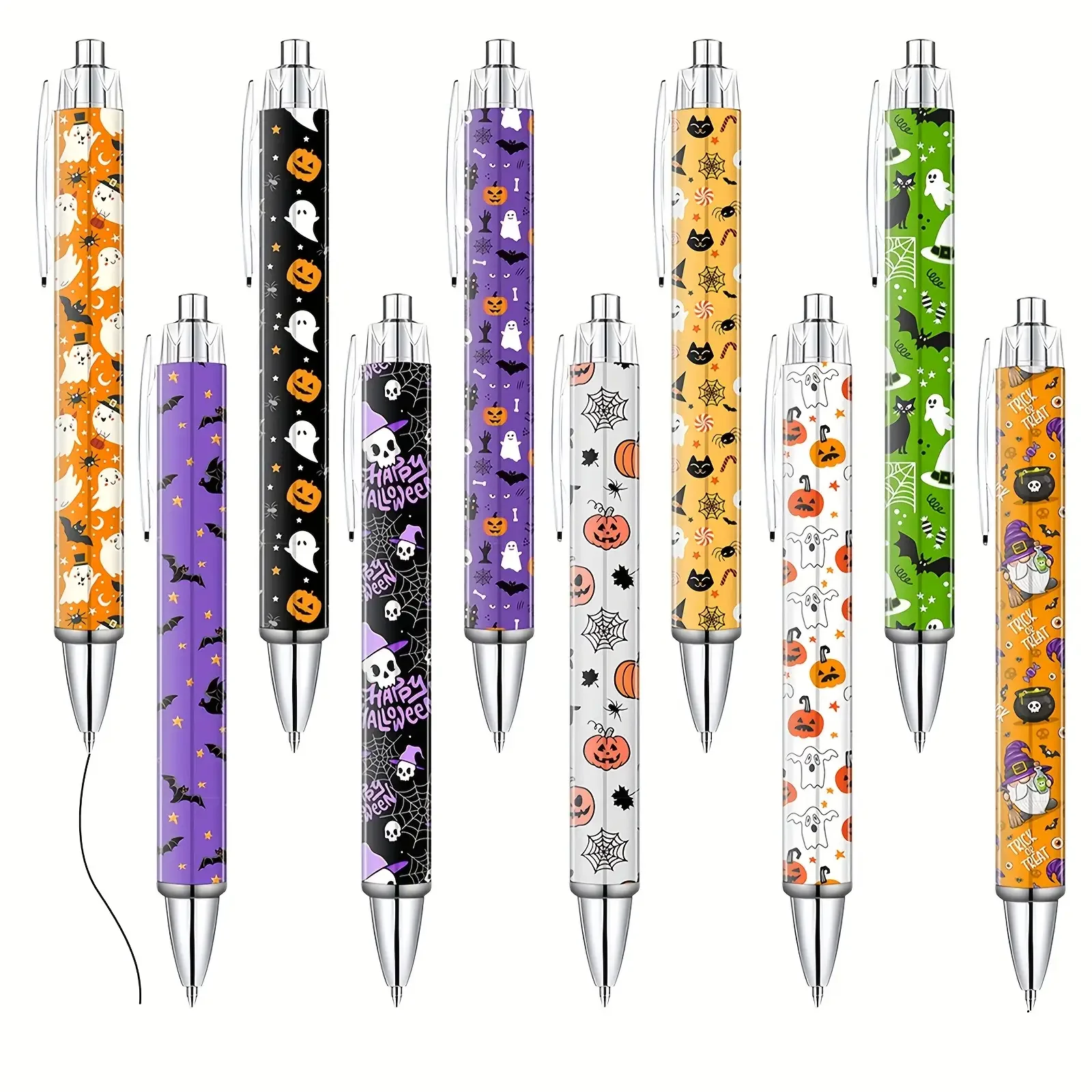 10/20 Stück Halloween-Bleistiftspitzer, Kürbis-, Fledermaus- und Totenkopf-Design, perfektes Geschenk oder eine Belohnung für eine Halloween-Party, große Packung. – Detail 2