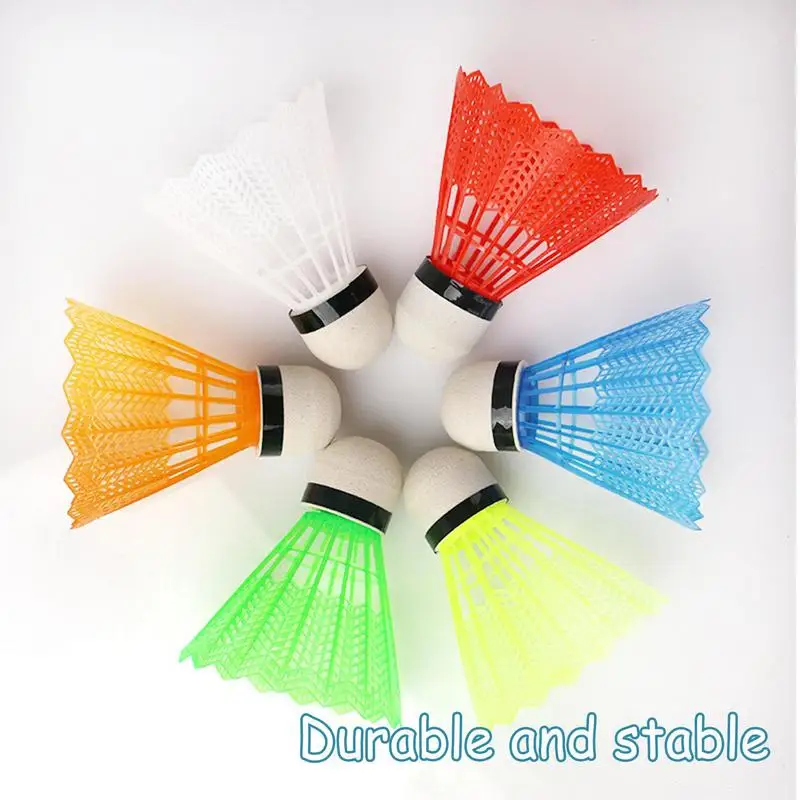 Feder bälle für Badminton bunte Outdoor-Spiel Shuttle lock Set Training Badminton bälle Federball Set für Jugend spieler