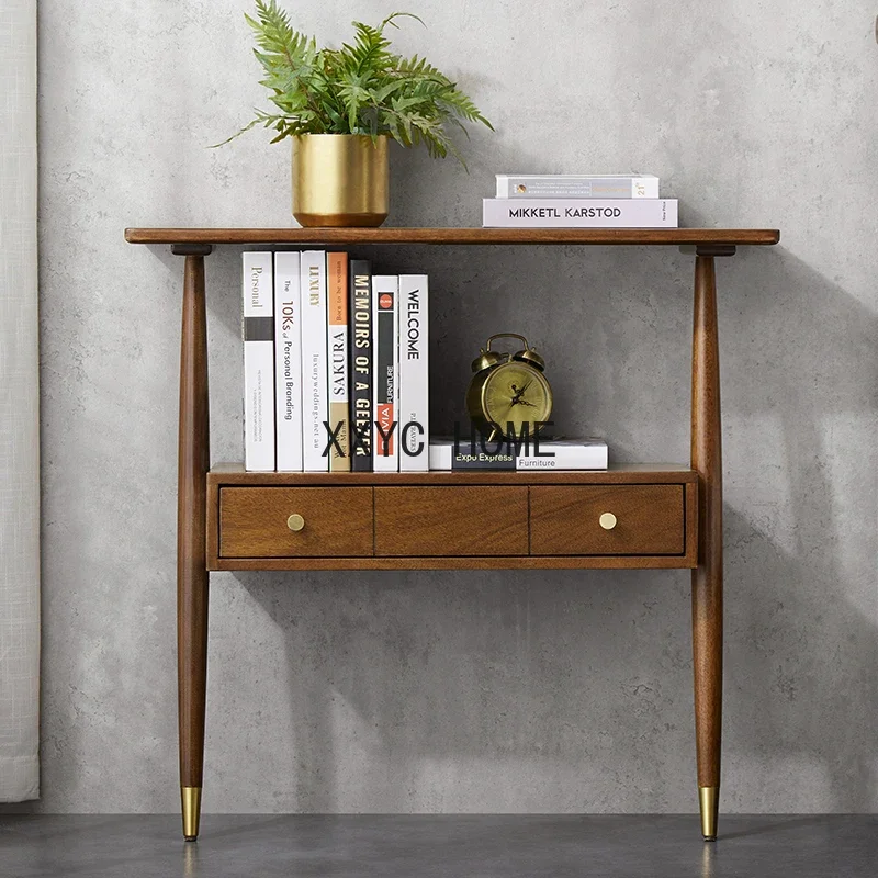 

Wood Nordic Side Table Design Modern Japanese Bedroom Luxury Minimalist Table Basse Pour Home Furniture