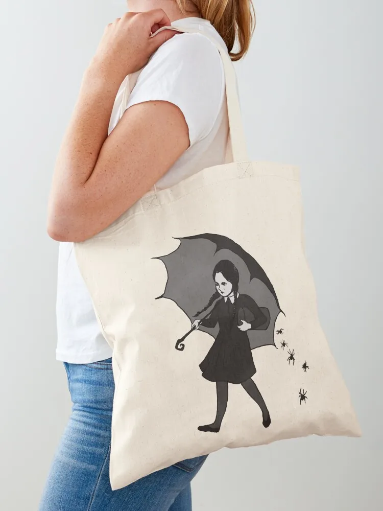 Scary Girl Tote Bag shopper bags canvas shopping bag Canvas Canvas Tote Bag