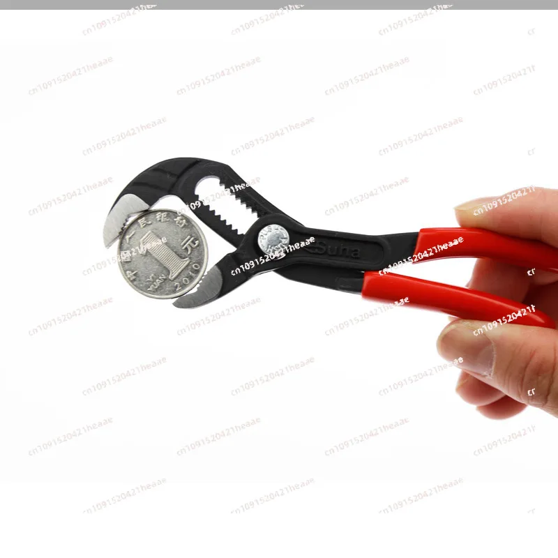 

Suitable for Pump pliers 5 inches, multi-function, adjustable, button mini water pipe pliers, portable small wrench