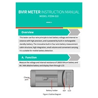 Digital Display Battery Voltage Internal Resistance Tester 0-999MΩ Universal 18650 Lithium Battery AA Detection-New