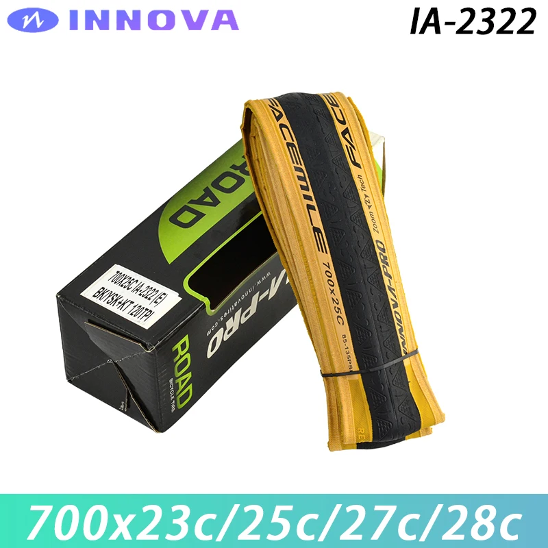 INNOVA IA-2322 700C Bicycle Tire 700x23c/25c/27c/28c Kevlar Anti Puncture Road Bike Tyres Ultralight Racing Folding Tire Parts