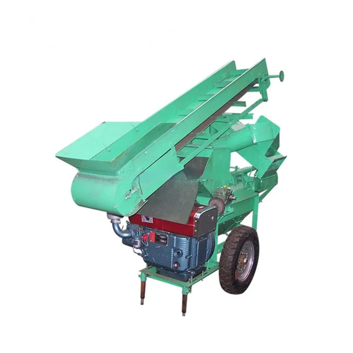 Large Mobile  Driven Corn Cob Seed Sheller Removing Machine/Electric Dry Corn Thresher With Conveyor Belt