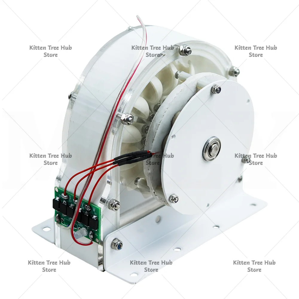 High efficiency hydroelectric generator disk type coreless generator impact type hydroelectric generator