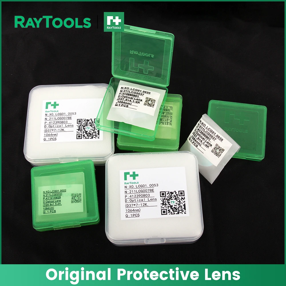 Finestre protettive originali Raytools 27.9x4.1 37x7 Vetro di protezione laser per Raytools BT240S BM109 BS06K Testa di taglio