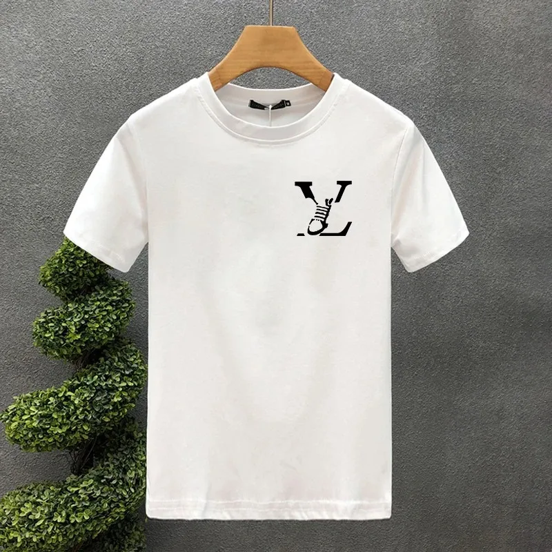 2024 Design Luxury Brand100% Cotton High Quality Print Couple Tees Summer Harajuku For Men/Women Short Sleeve T-shirt Asian Size