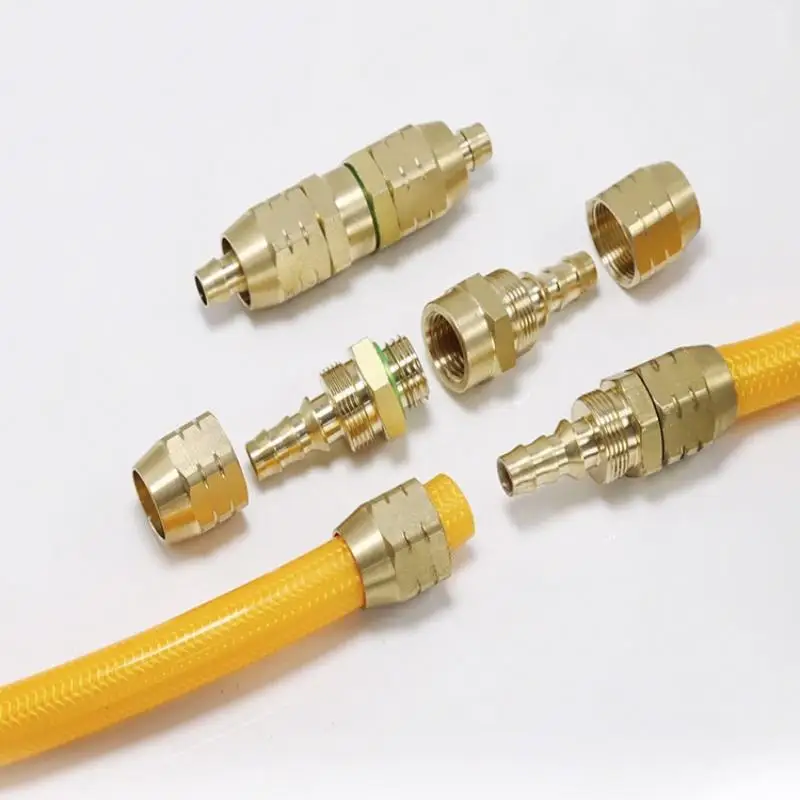 B*Pressure Hose Adapter Quick Connection Agricultural Spray Pipe Adapter Copper Repair Extension High-Pressure Water Pipe Joint