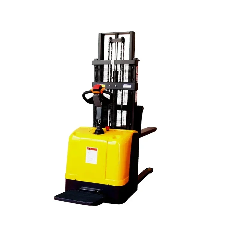 full electric power self loading walking walkie battery operated lift pallet jack stacker 2 3 ton self-lift forklift machines