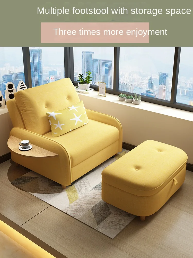 YY Dual-Use Small Apartment Foldable Bedroom Study Cute High-Profile Figure Small Sofa