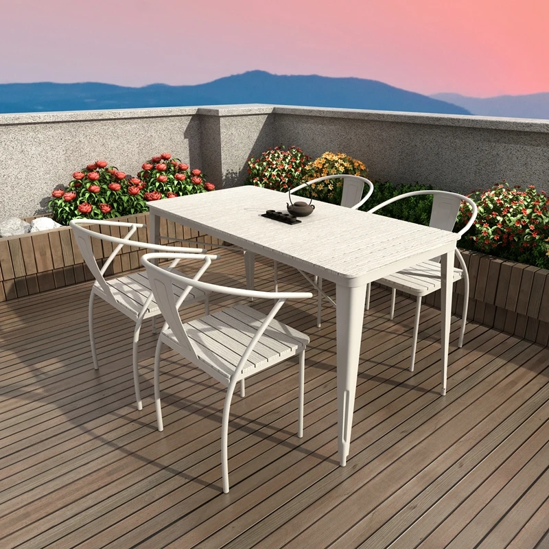 Achtertuin Ontwerper Tuinmeubelen Sets Moderne Nordic Balkon Balkon Tuinmeubelen Sets Waterdichte Patio Mueble Decoraties